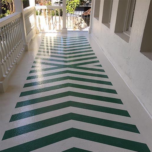 Durable epoxy floor coating